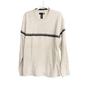 X9 Mens Beige Size XL Pullover Sweater Crew Neck Knit Breathable Long Sleeve